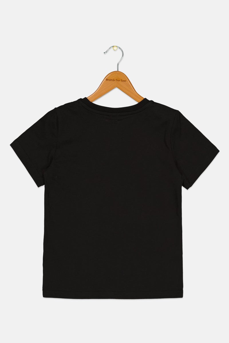 PUMA Kids Boy Sportswear Fit Short Sleeve Outdoor T-Shirt, Black - Image 3